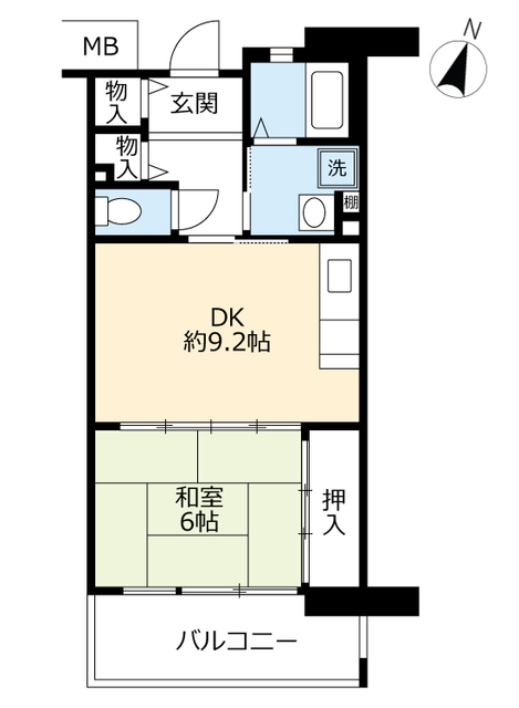 ＵＲアルビス緑丘の間取り