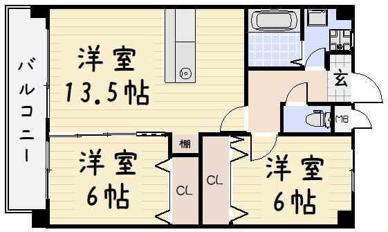 アクシオ足立の間取り