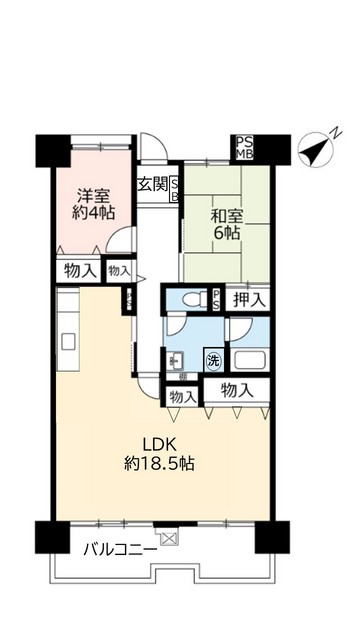 【ＵＲ武庫川の間取り】