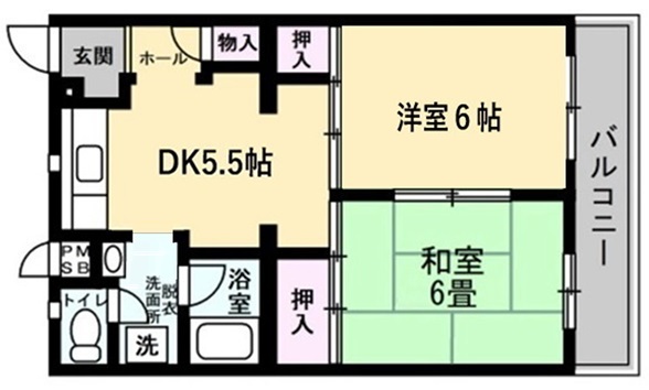 横浜市緑区霧が丘のマンションの間取り