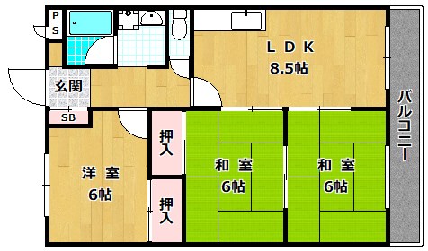 プルミエール大西の間取り