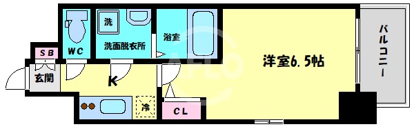 エスリード大阪京橋フロレゾンの間取り