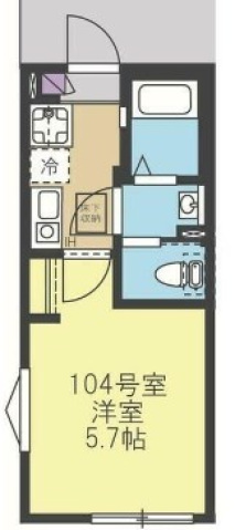 【川崎市麻生区上麻生のアパートの間取り】