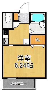 横浜市鶴見区市場西中町のマンションの間取り