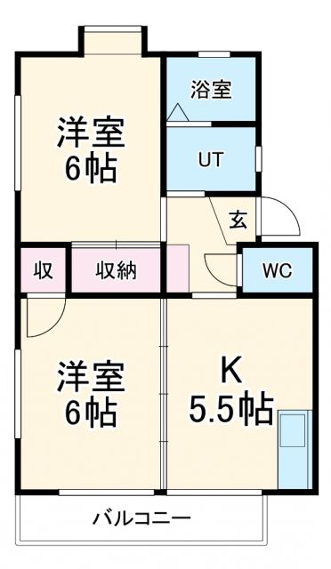 ＯＡＳＩＳ　ＳＡＴＯＮＡＫＡ　Ｂ棟の間取り