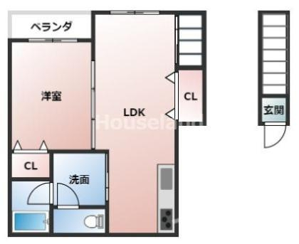 TJ本脇B棟の間取り