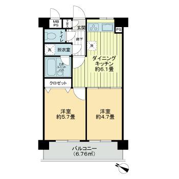 町田市図師町のマンションの間取り