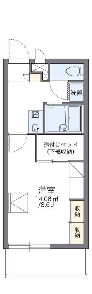 レオパレスプラムの間取り