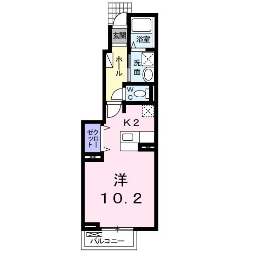 サン・フレイムＹＡＢＥ　Ａの間取り