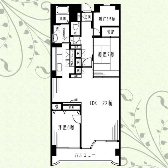 イーハトープ弐番館の間取り