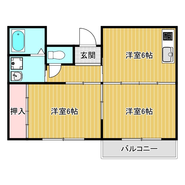 コンフォート三条の間取り