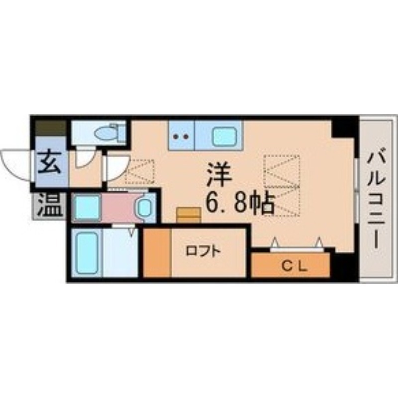 京都市中京区藤本町のマンションの間取り