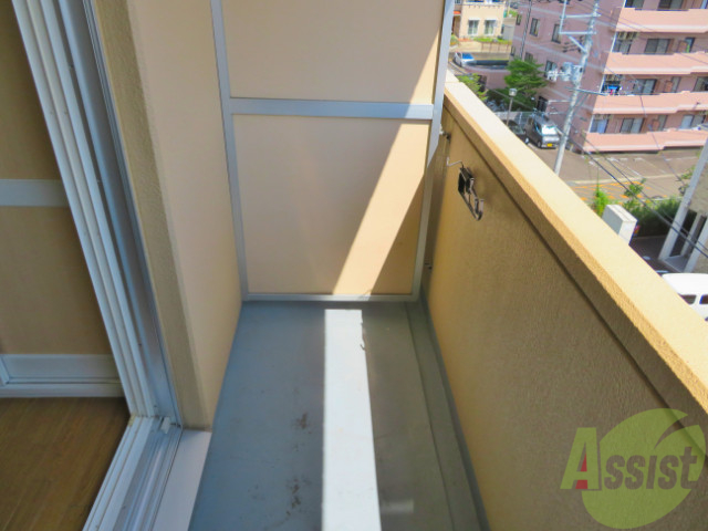 バルコニー　洗濯物がたくさん干せるバルコニーで嬉しいですね。