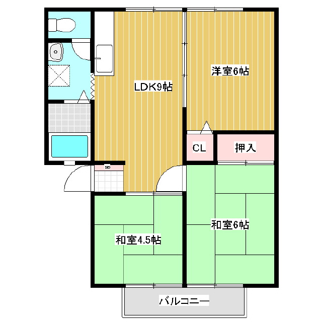 コーポハヤシの間取り