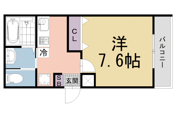 【京都市伏見区深草西浦町８丁目のアパートの間取り】