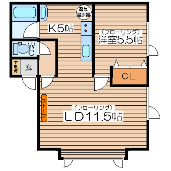 ＭＫＫハイツの間取り