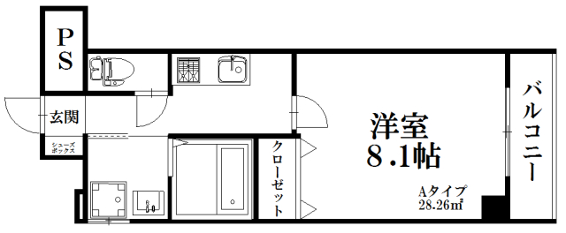 サンドール十二番館の間取り