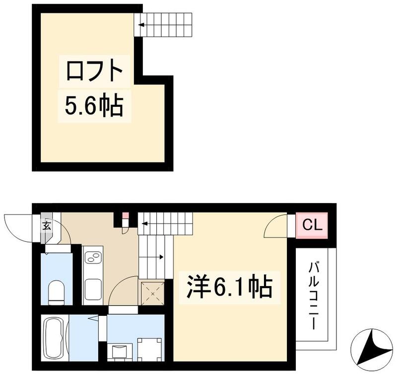 仮称)ハーモニーテラス小幡常燈Bの間取り