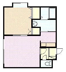 旭川市曙一条のアパートの間取り