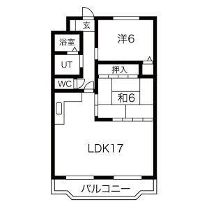 エステイタスKN-6の間取り