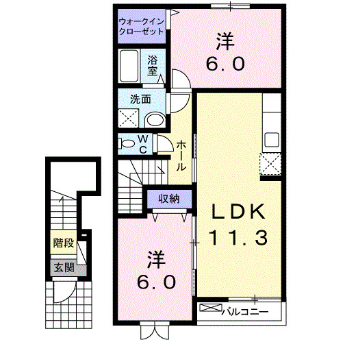 ブリッサＡの間取り