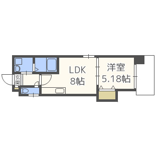 大阪市西成区梅南のマンションの間取り