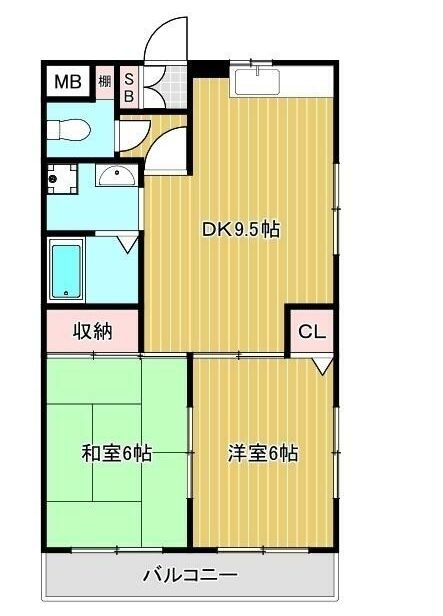 リバーシティ中山Ｂ棟の間取り