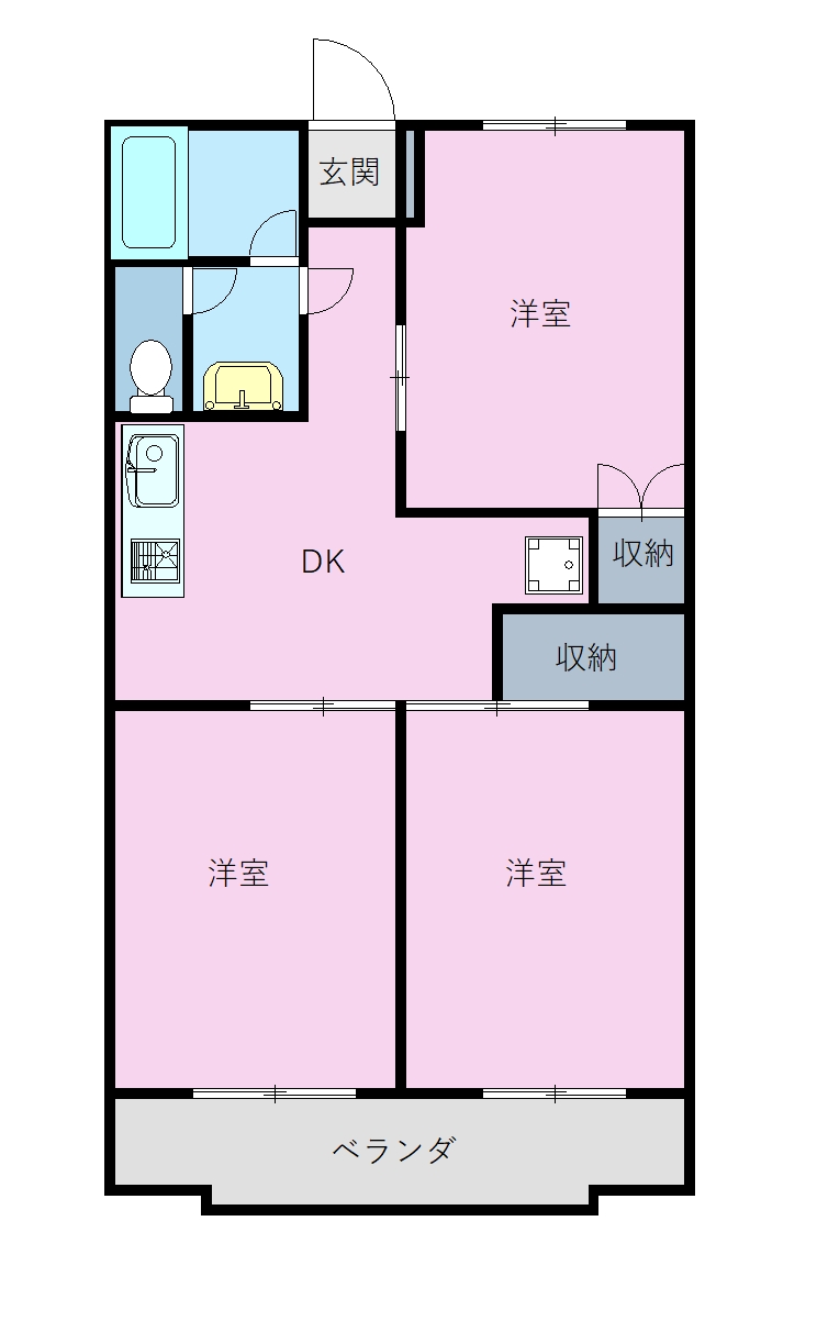 ラ・ビスタ藍住の間取り