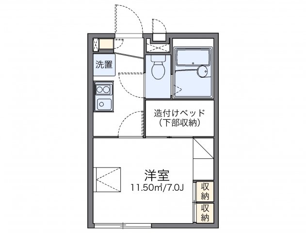 レオパレスボンボニエールの間取り