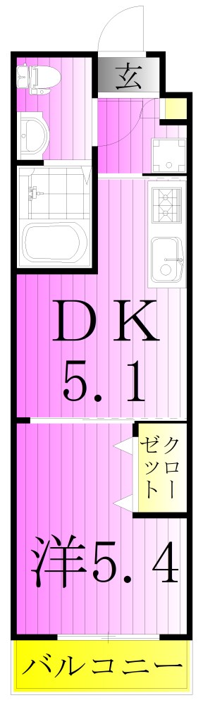 アーバーハイツ六町4丁目の間取り