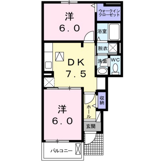 メゾングレースの間取り