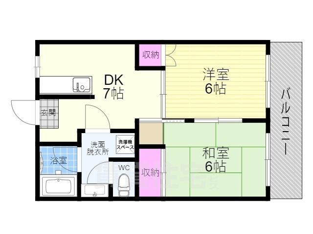 西喜マンションの間取り