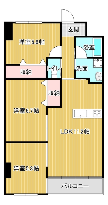 アルコリバーサイドの間取り