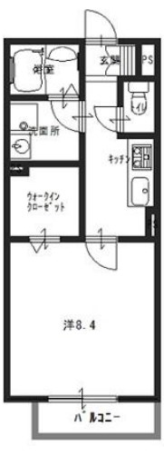 尼崎市武庫之荘本町のアパートの間取り