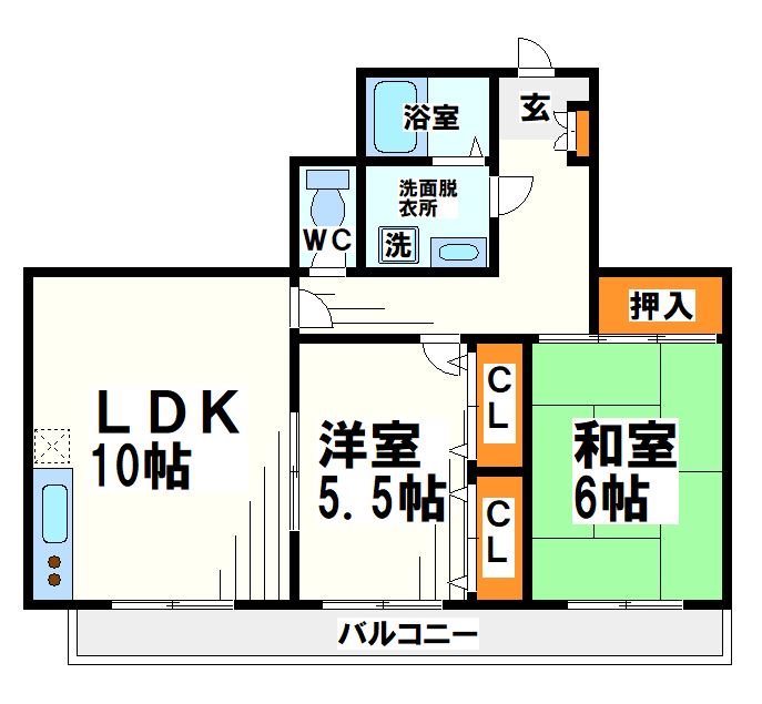 世田谷区千歳台のマンションの間取り