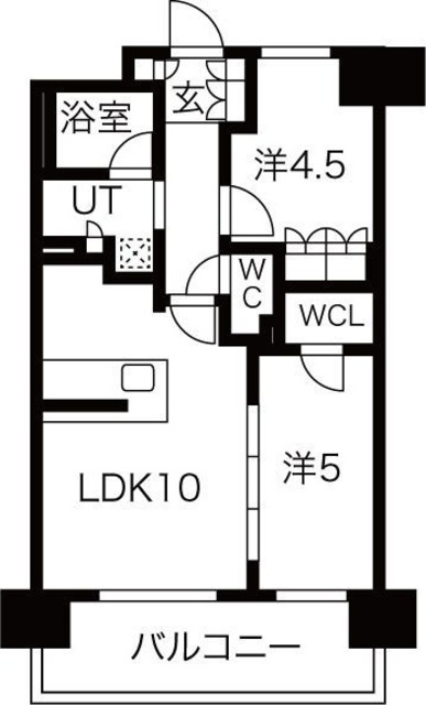 SK RESIDENCES (旧GRANPASEO心斎橋EAST)の間取り