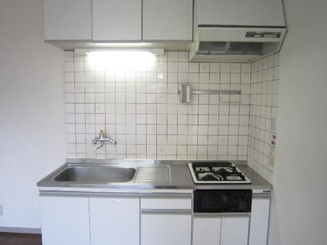 キッチン　☆2口ガスシステムキッチングリル付き☆