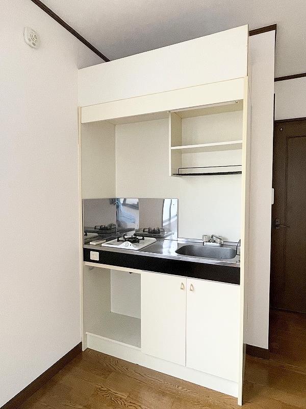 キッチン　１口ガスコンロ付き