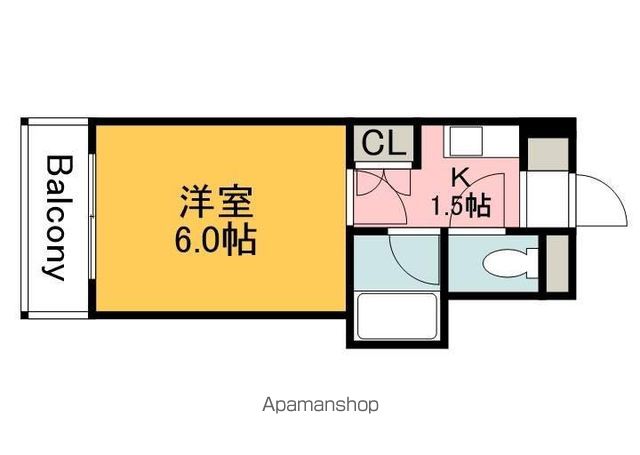 広島電鉄宮島線 古江駅 徒歩5分 5階建 築36年の間取り写真