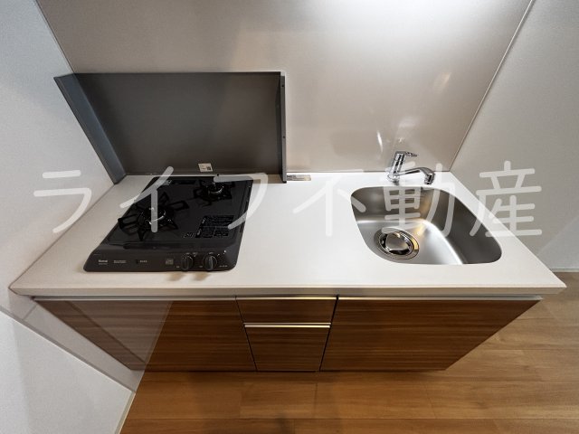 キッチン　コンパクトなキッチンで掃除もラクラク