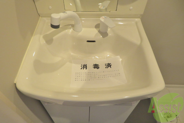 洗面設備　シャンプードレッサー。身支度はここでばっちり。
