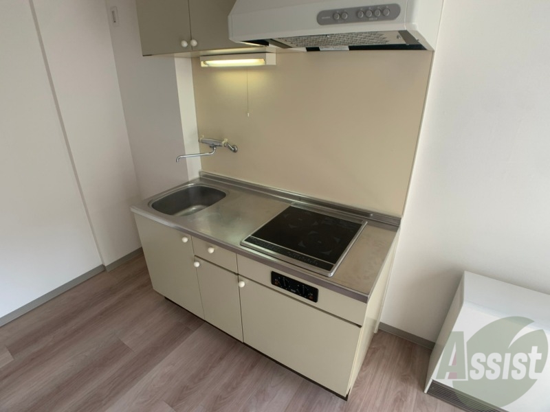 キッチン　キッチンはシックなデザインでした。洗い場も大きい。