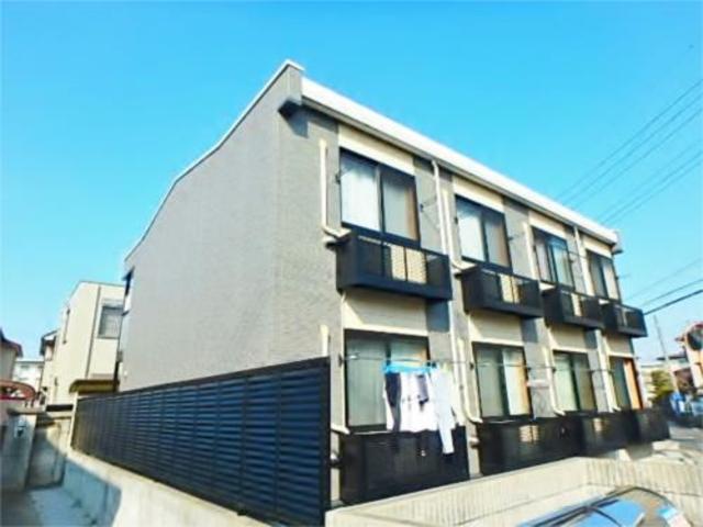 建物外観　敷金無料で家具家電付き