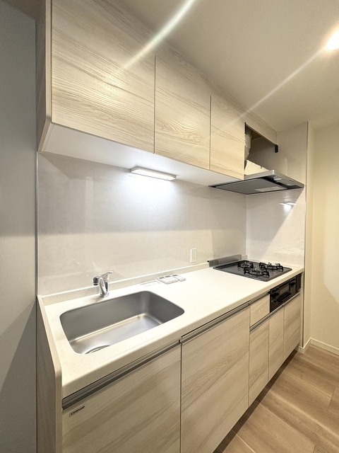 キッチン　竣工前写真。