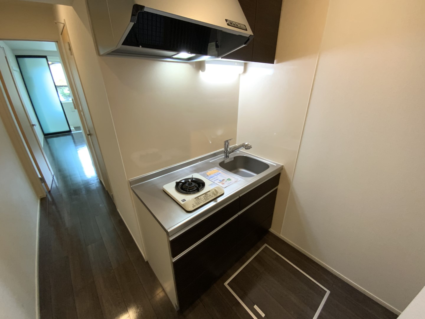 キッチン　他室参考写真　1口ガスコンロ付き
