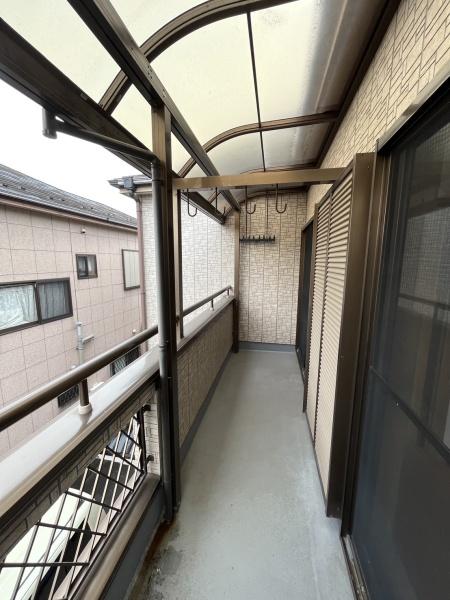 バルコニー　日当たりいいです！