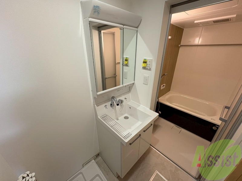 洗面設備　こちらは洗面台になります。シャンプードレッサー仕様です。