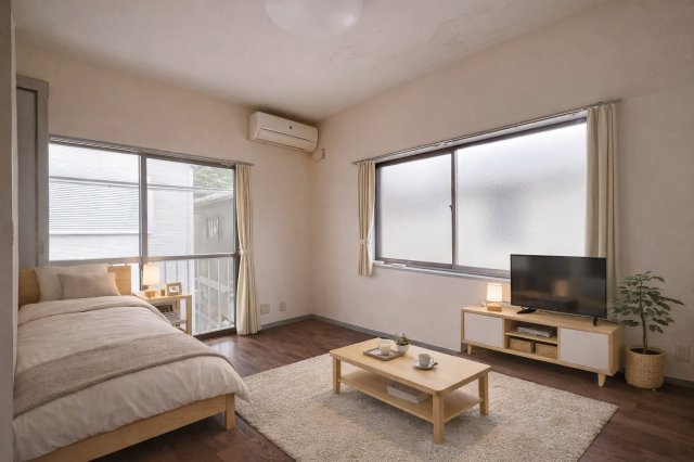 居室・リビング　家具配置イメージ画像です。