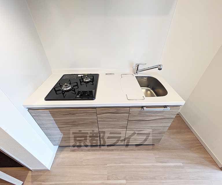 キッチン　ガスコンロ付きのキッチン