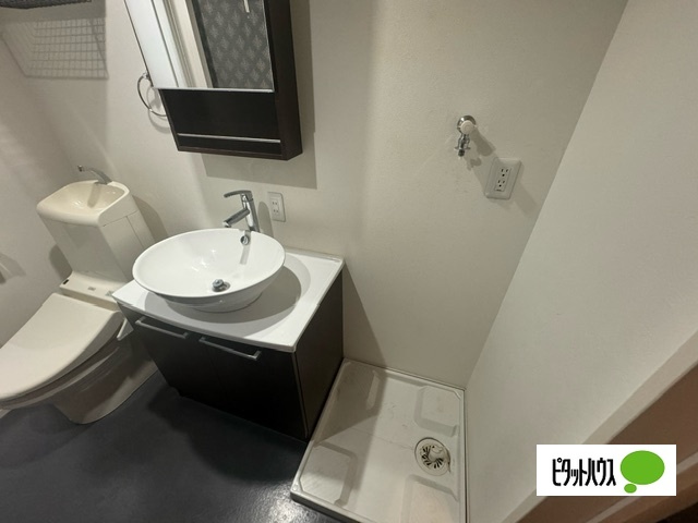 洗面設備　他号室の写真です。